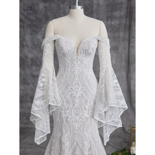 Bronson Bell Sleeves by Sottero and Midgely - Ivory