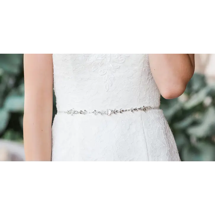 BT1984 Belt - Ivory/Silver/Clear - Accessories