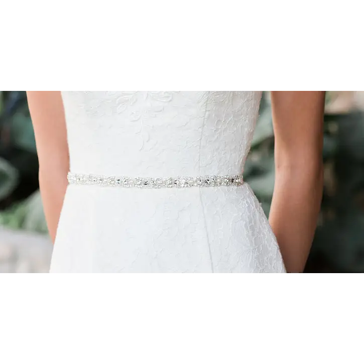 BT1986 Belt - Ivory/Silver/Clear/Natural - Accessories