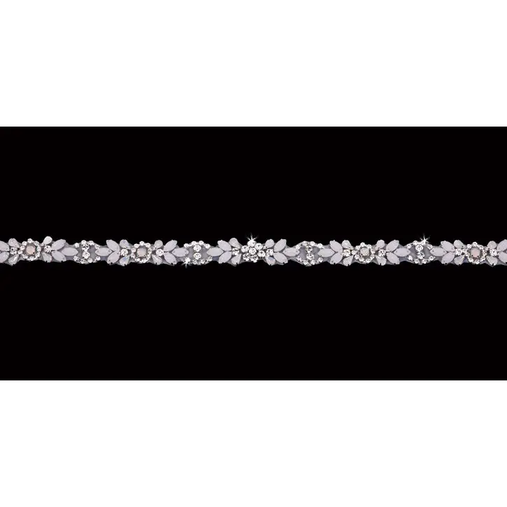 BT2078 Belt - Silver/Clear/Ivory/White Opal - Accessories