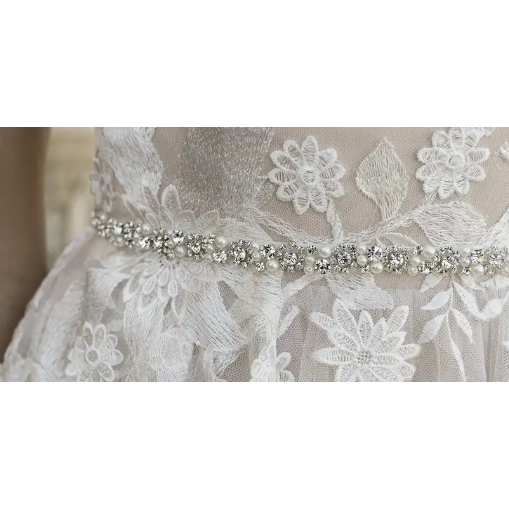BT2081 Belt - Silver/Clear/Ivory - Accessories