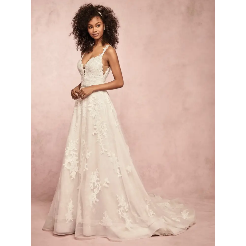 Courtney by Rebecca Ingram - Ivory over Light Gold / Wedding