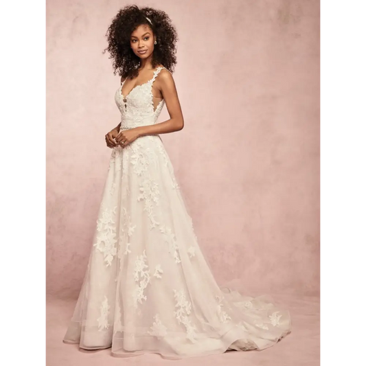 Courtney by Rebecca Ingram - Ivory over Light Gold / Wedding
