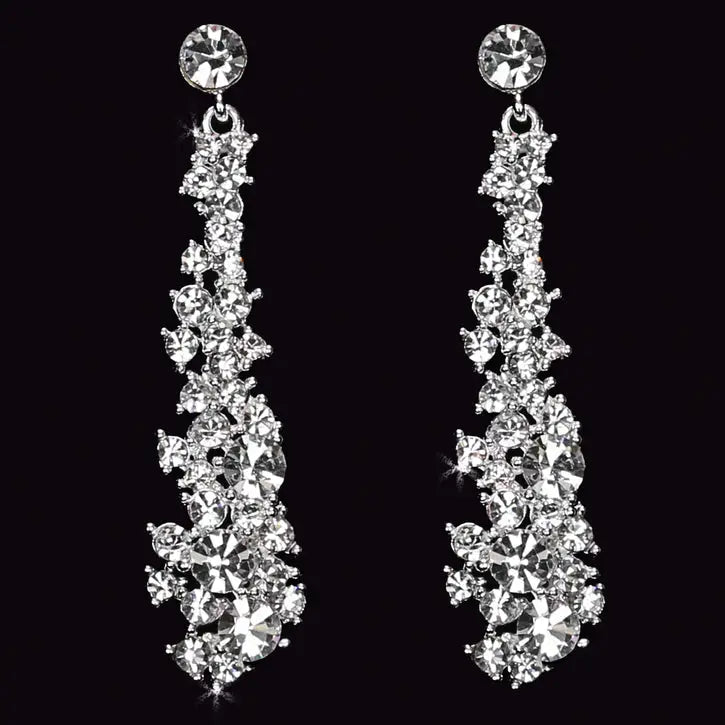 En Vogue E1561 - [Bridal Earrings E1561] - Wedding Accessories - Bridal Closet - Bridal Dresses and Accessories