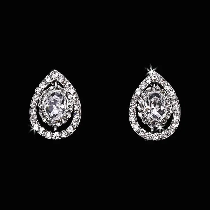 En Vogue E1665 - [Bridal Earrings E1665] - Wedding Accessories - Bridal Closet - Bridal Dresses and Accessories