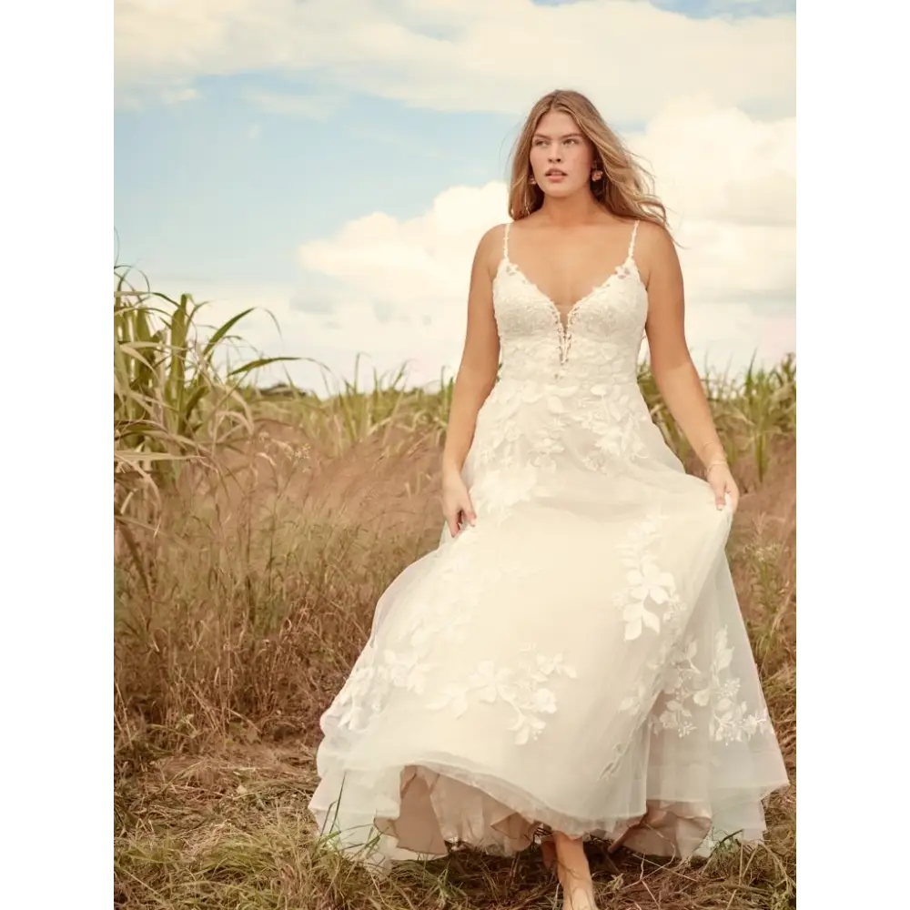 Ellen by Rebecca Ingram - All Ivory (gown with Ivory