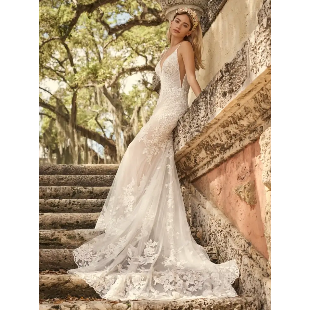 Fontaine by Maggie Sottero - All Ivory (gown with Ivory