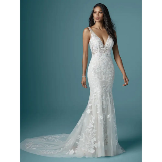 Greenley by Maggie Sottero - Ivory (gown with Nude Illusion)