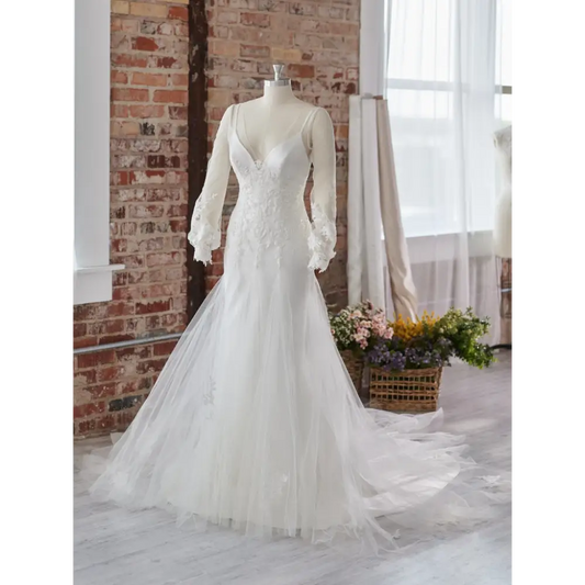 Maggie Sottero Ashby Detachable Jacket with Lace -