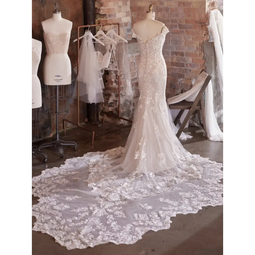 Maggie Sottero Edison Detachable Train Extension- Sparkle