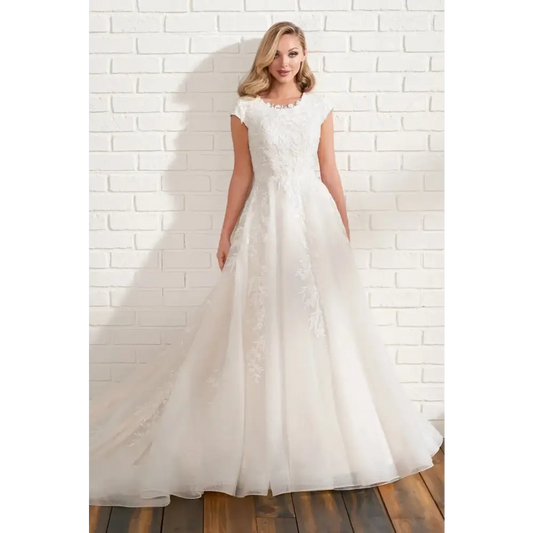 MOD206 by Modest Mon Cheri - Ivory - Wedding Dresses