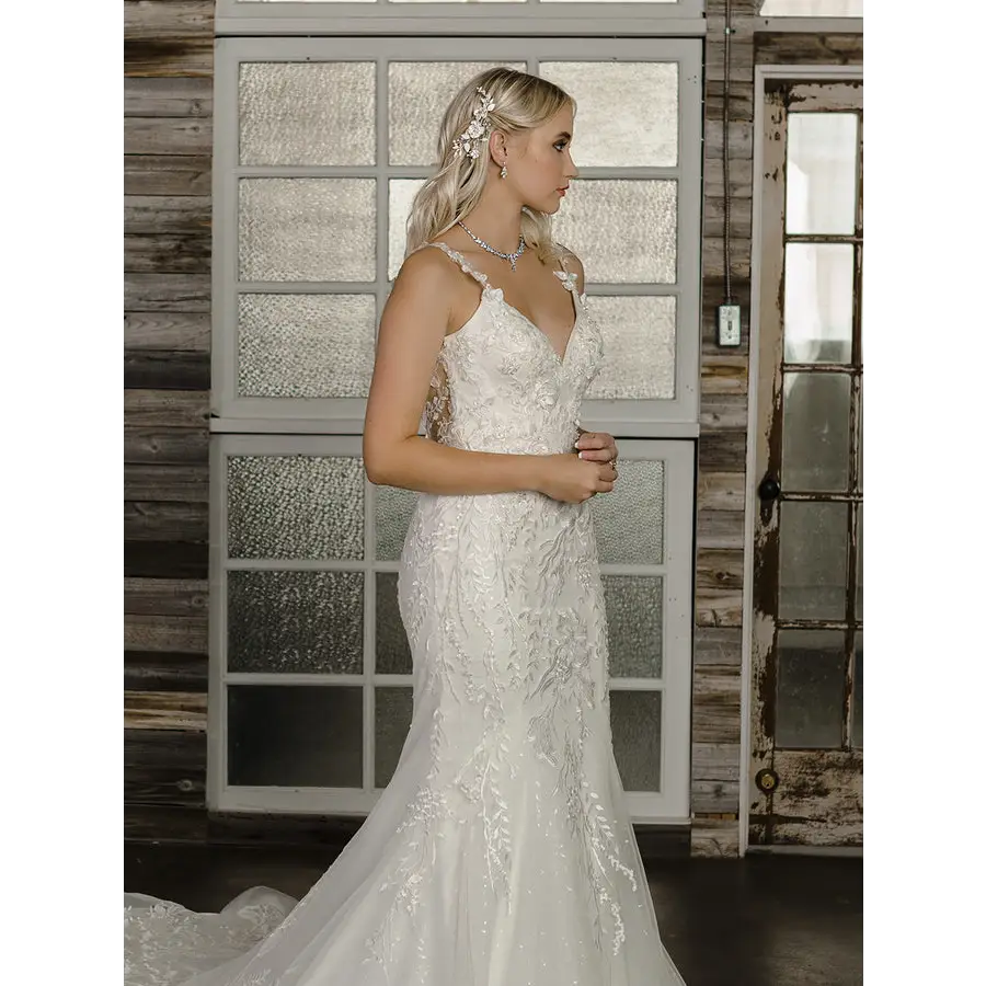 NL2152 Bridal Necklace Set - Silver/Clear - Accessories