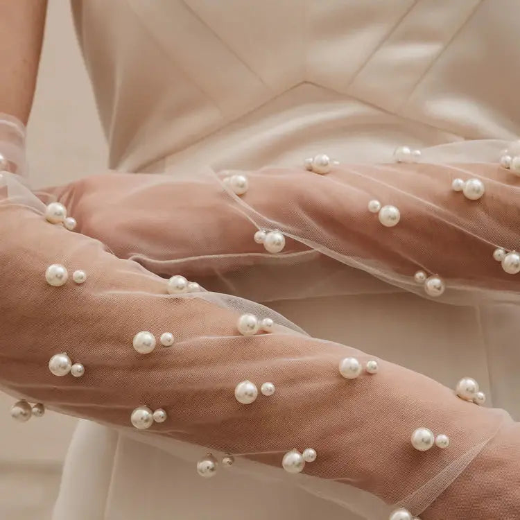 Pearl Bridal Gloves G002