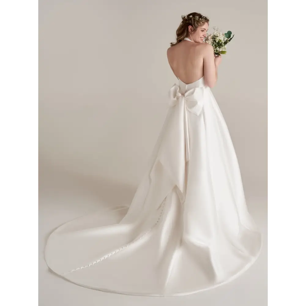 Rebecca Ingram Margot Detachable Bow - All Diamond White -