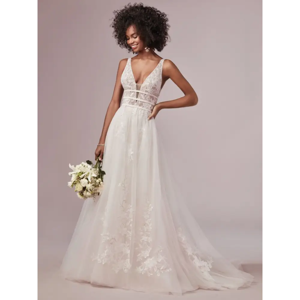 Rebecca Ingram Raelynn - Ivory/Pewter Accent (gown