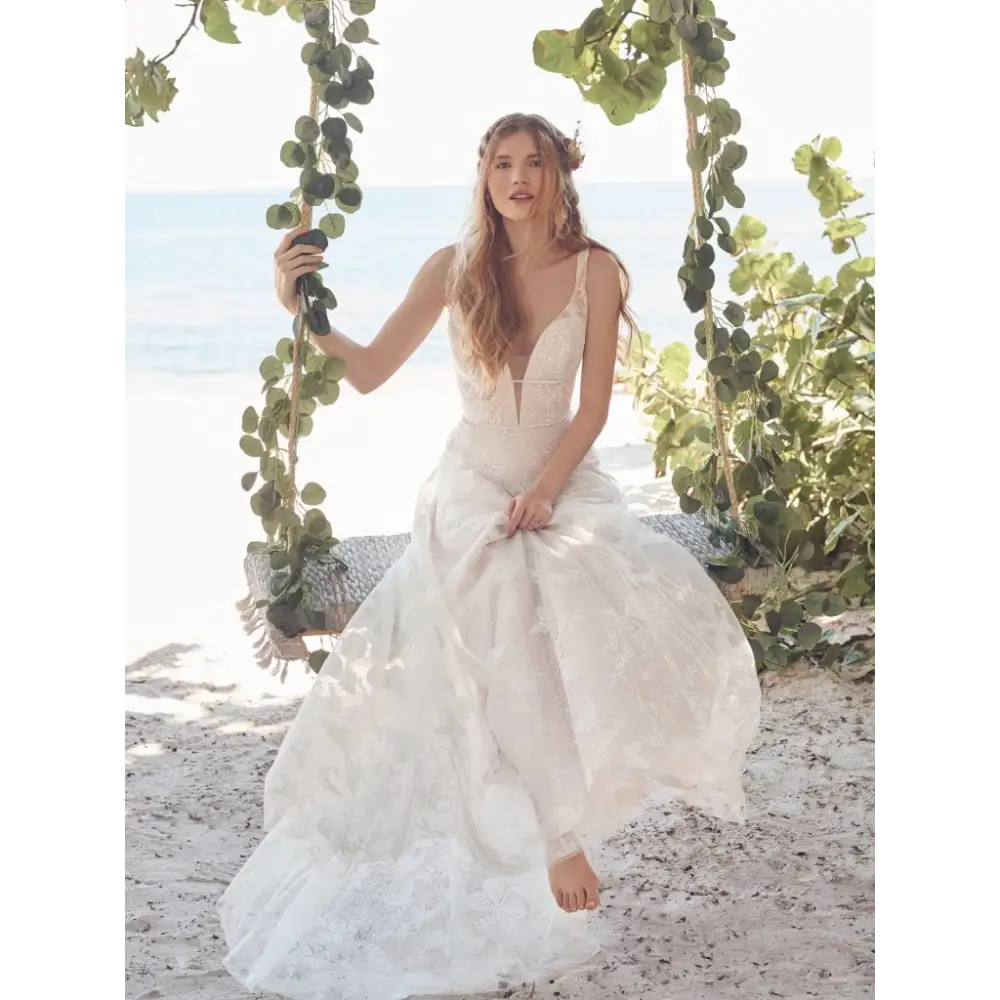 Rebecca Ingram Rubena - Sample Sale - 10 / Ivory over Misty