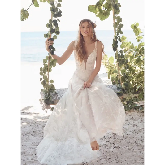 Rebecca Ingram Rubena - Sample Sale - 10 / Ivory over Misty