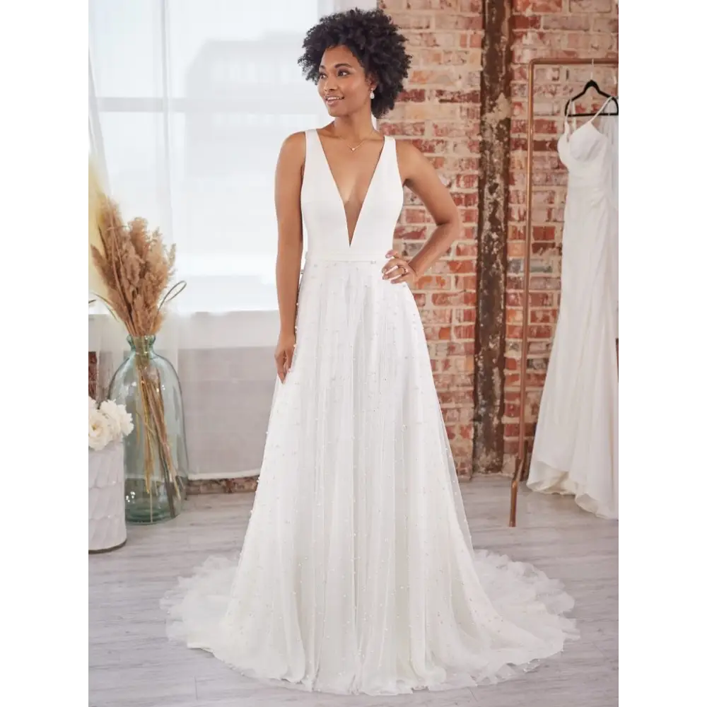 Sahar Marie by Maggie Sottero - 2 / Ivory (gown with Natural