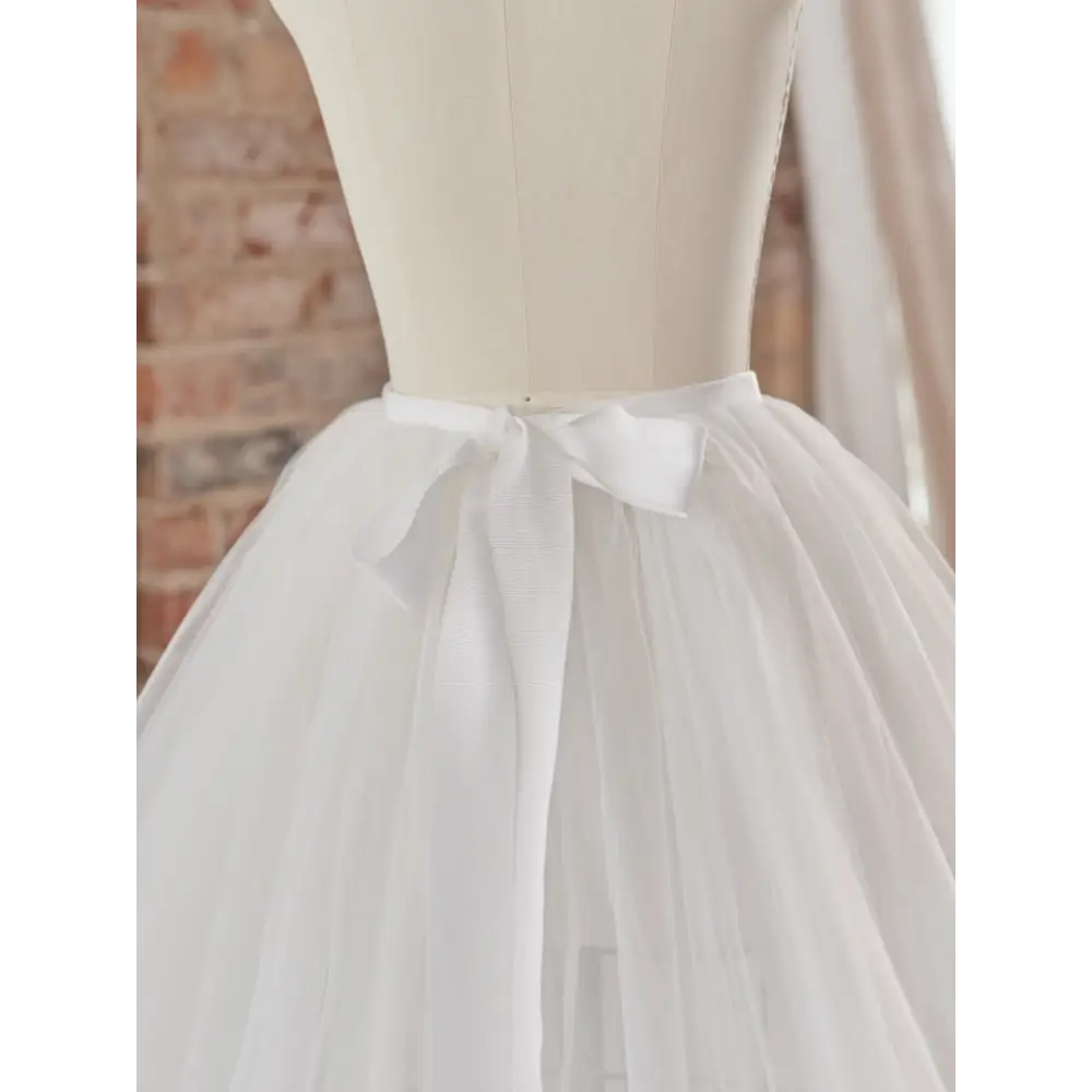 Sottero and Midgley Gibson detachable train with plain tulle