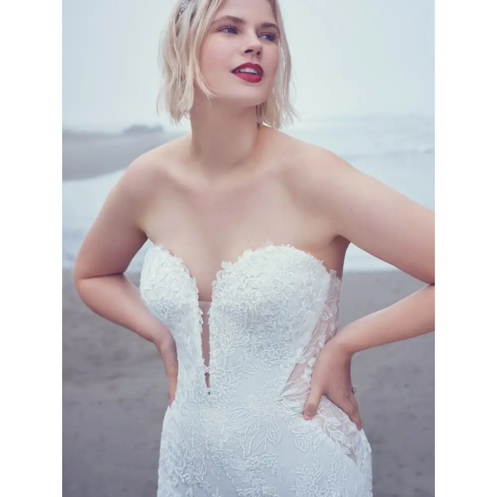 Sottero and Midgley Montgomery - Ivory / Plunging-V Neck -