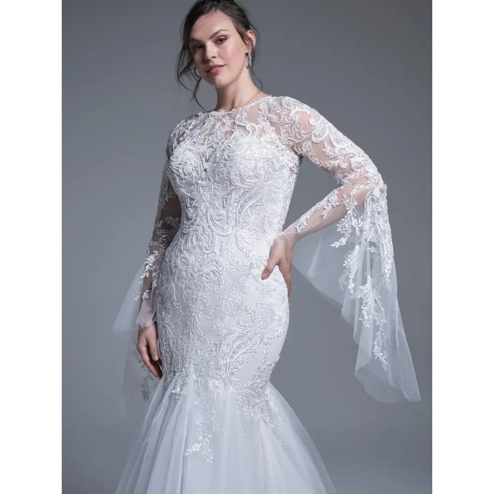 Sottero and Midgley Shane Detachable Bell Sleeves -
