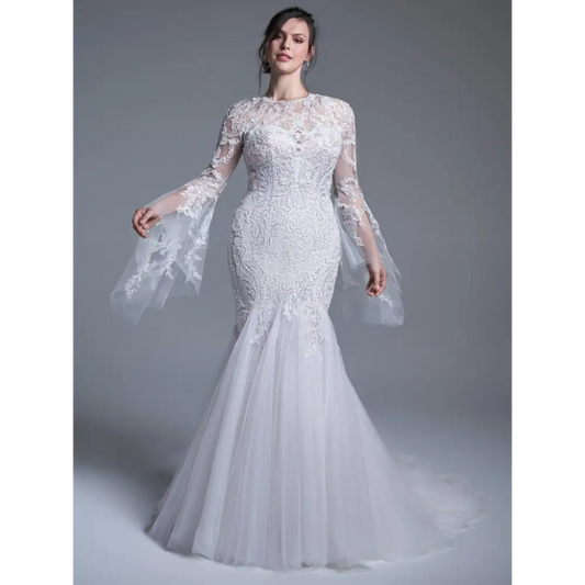Sottero and Midgley Shane Detachable Bell Sleeves -
