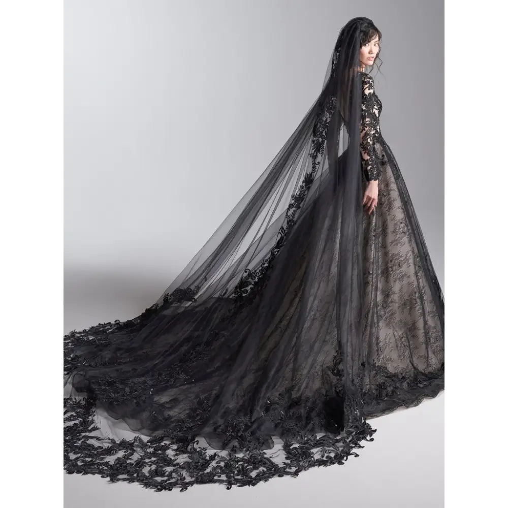 Sottero and Midgley Zander Veil - Black - Accessories
