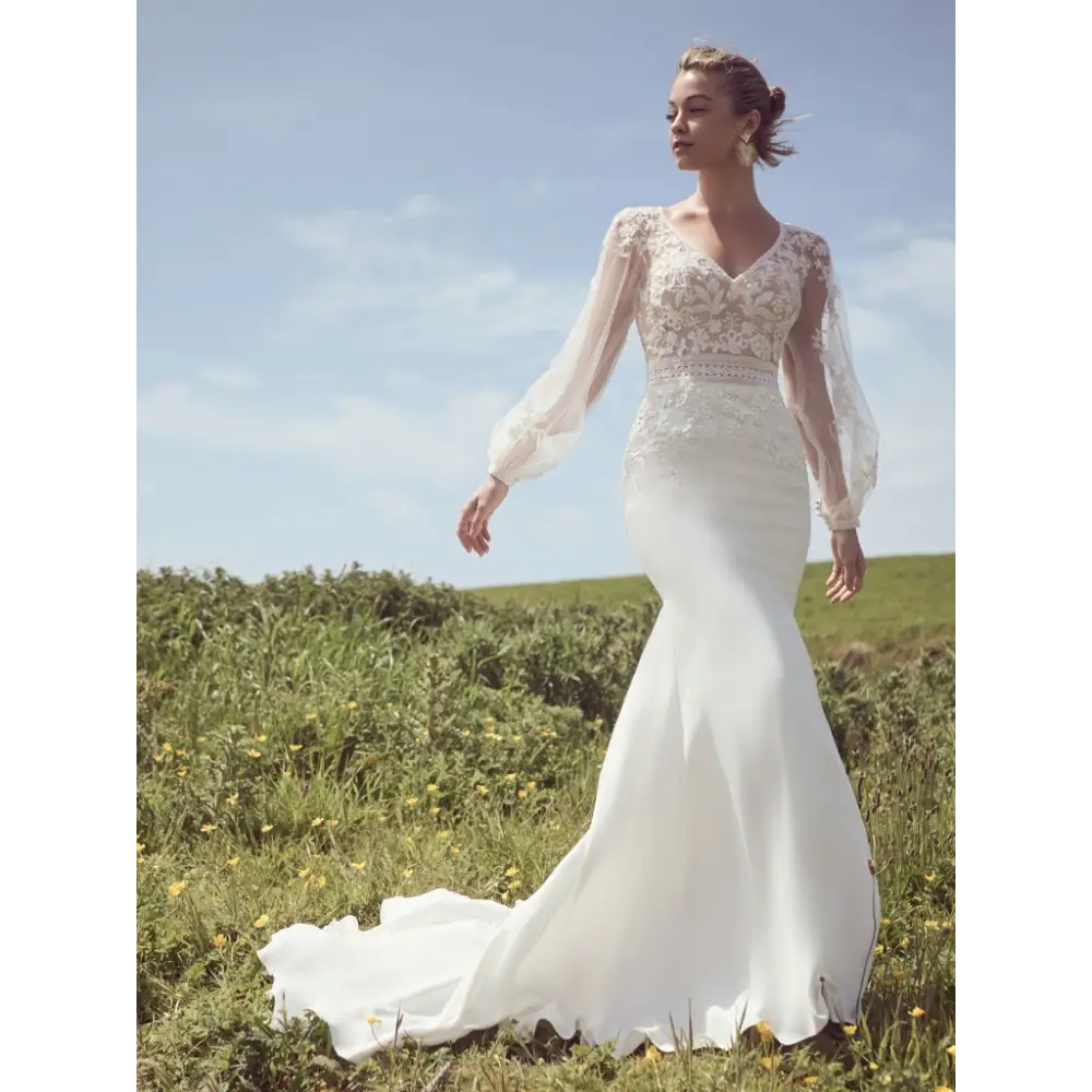 Tatum by Rebecca Ingram - All Ivory (Lined bodice with Ivory