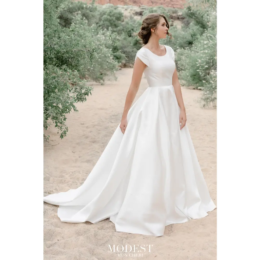 TR12033 by Modest Mon Cheri - Ivory - Wedding Dresses