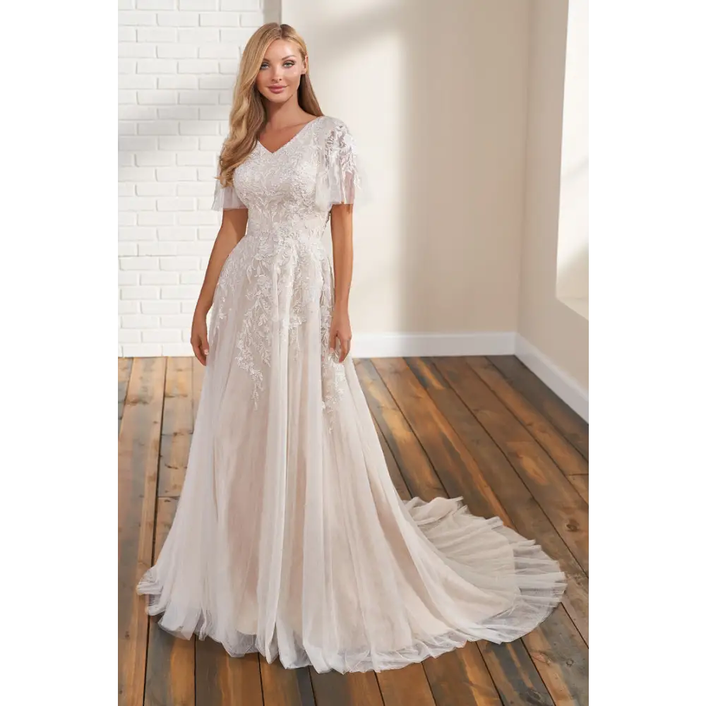 TR12297 by Modest Mon Cheri - 16 / Ivory/Nude TR12297 by Modest Mon Cheri - 16 / Ivory/Nude