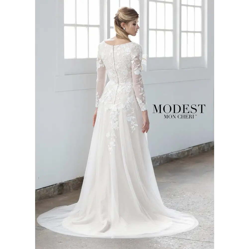 Modest wedding dresses that offer both classic style and on-trend design, this collection of wedding dresses with sleeves honors your traditions, values and integrity. Beaded lace embroidered tulle a-line gown modest illusion lace long sleeves #utahbridalshop #weddinggowns #sandyutah #bridalcloset #brides #bridalshop #utahwedding #designerweddings #templeready #weddingaccessories #modestweddingdress