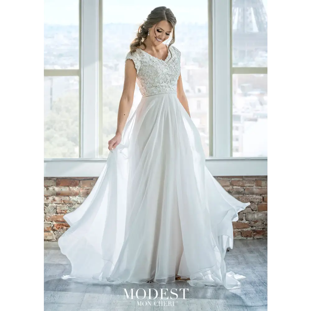 TR21905 by Mon Cheri - Sample Sale - Ivory/Champagne
