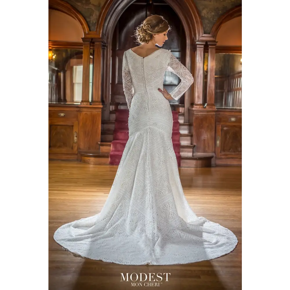 TR22051 by Modest Mon Cheri- In Store - 6 / Ivory/Champagne