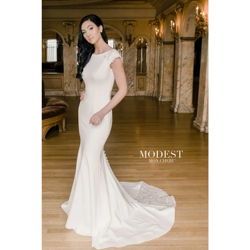 TR22054 by Modest Mon Cheri - Ivory - Wedding Dresses
