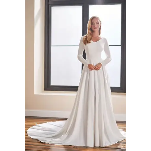 TR22175 Modest by Mon Cheri - In Store - 6 / Ivory - Wedding
