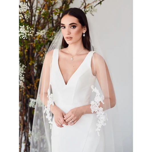 Waltz Bridal Veil | V2385WZ - Ivory - veils